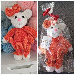 Osita de peluche hecha a mano con Lana Breeze