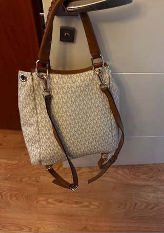 Mochila Michael Kors Beige y Marrón