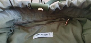 Bolso de mano y bandolera verde