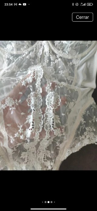 Body La Perla encaje blanco