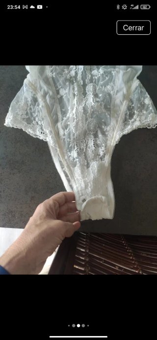Body La Perla encaje blanco