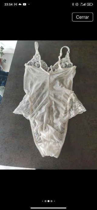 Body La Perla encaje blanco