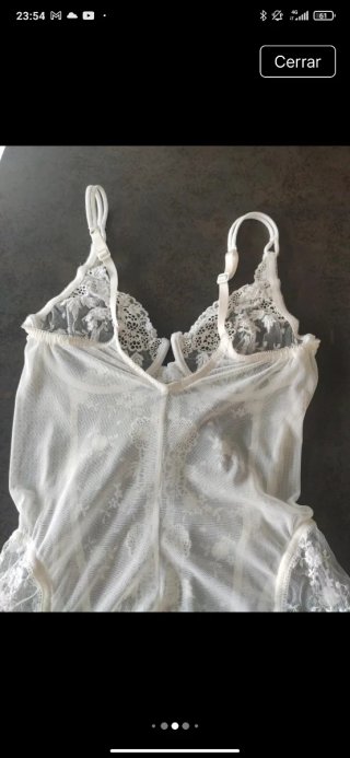 Body La Perla encaje blanco