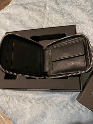 Cartera BOSS Negra Cremallera