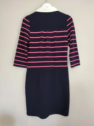 Vestido marinero Naf Naf rayas azul y rojo