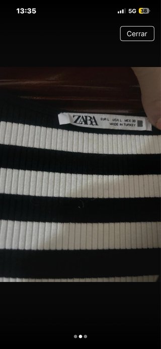 Vestido de rayas blanco y negro