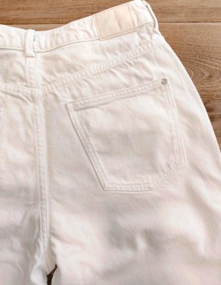 Vaqueros Zara Mon Fit Blancos Talla XL