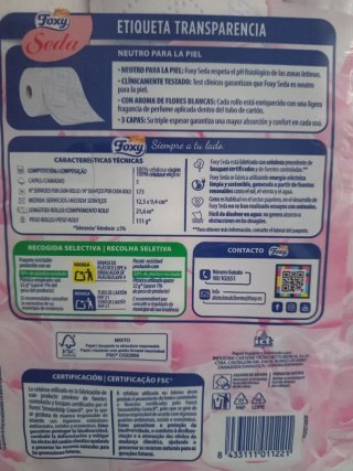Papel Higiénico Foxy Seda 30 Rollos