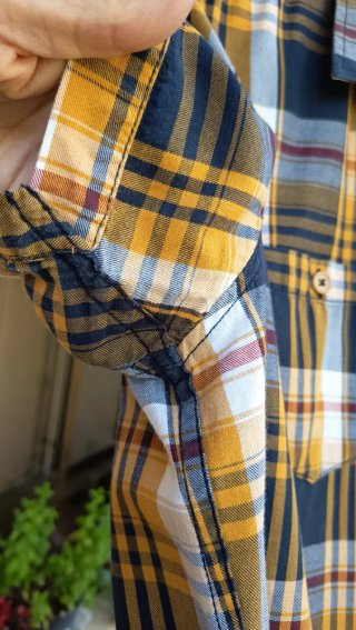 Camisa de cuadros para hombre talla M.