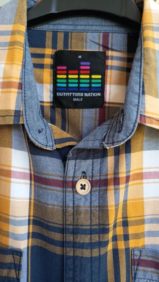 Camisa de cuadros para hombre talla M.
