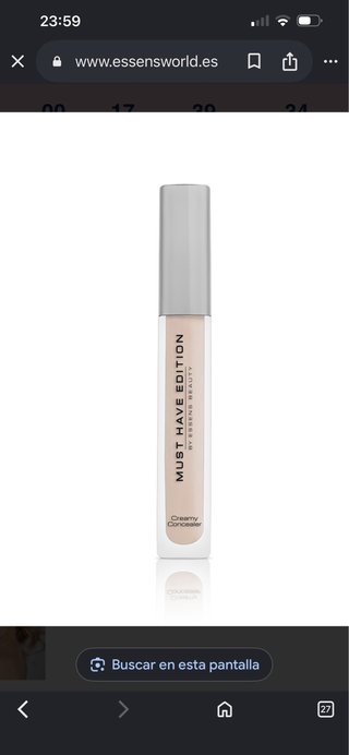 Corrector cremoso Essens Beauty beige