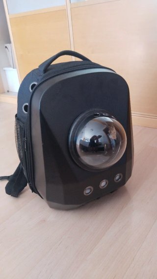 Mochila transportín para mascotas con visión