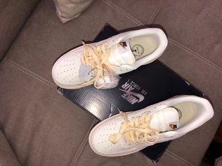 Nike Air Force 1 Blancas/Amarillas