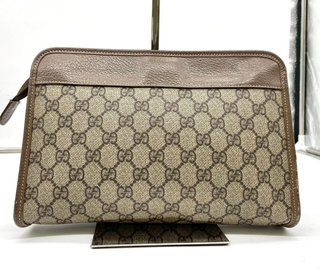 Bolso Gucci Monogram Marrón y Beige