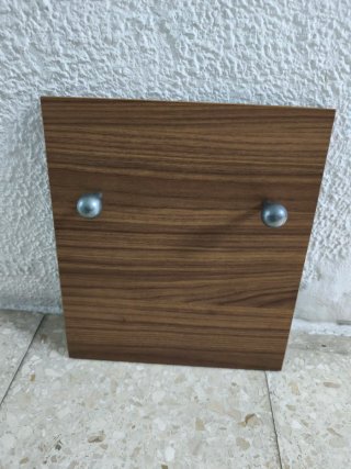 Mueble de entrada madera con espejo
