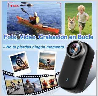 Mini Cámara Deportiva 4K WiFi 64GB