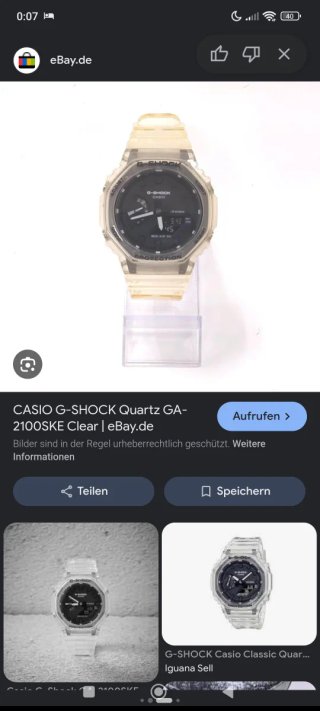 Casio G-Shock GA-2100 Reloj de Cuarzo
