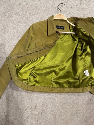 Chaqueta ante verde