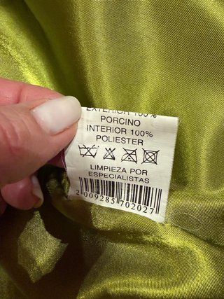 Chaqueta ante verde