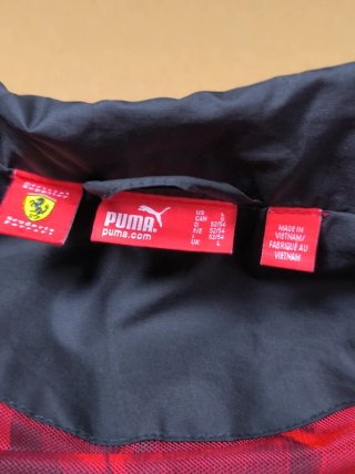 Chaqueta Cortavientos Puma Ferrari Black Racing