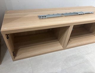 Conjunto 120+60+60 mueble Besta Ikea Madera roble