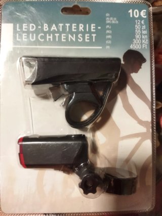 Set 2 Luces LED para bicicleta.