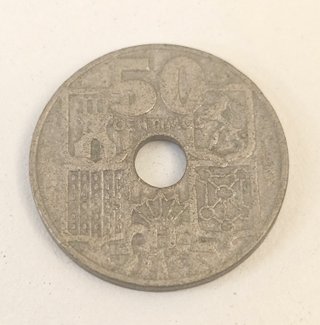 Lote 2 Monedas 50 Céntimos España 1949-1963
