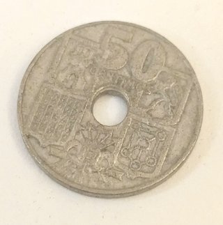 Lote 2 Monedas 50 Céntimos España 1949-1963