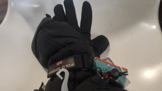 Manoplas Polo Sport Adulto Negras