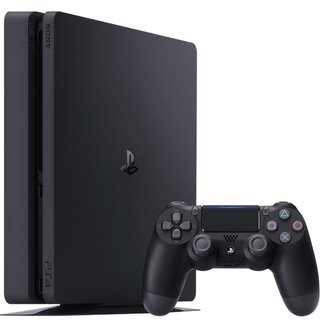 Ps4 Slim Negra + Mando y Cables