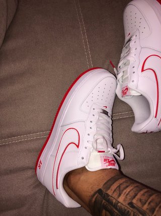 Zapatillas Nike Air Force 1 Blancas Rojas