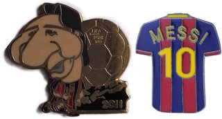 2 Pines de Messi - Balón de Oro 2011 y Camiseta