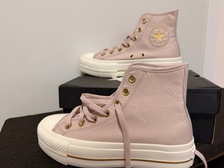 Converse All Star Rosa/Dorado Talla 37.5