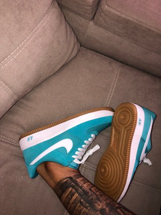 Zapatillas Nike Air Force 1 Azul Turquesa
