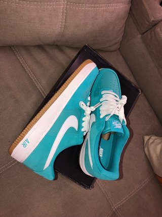 Zapatillas Nike Air Force 1 Azul Turquesa