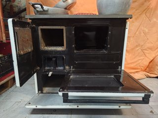 Cucina economica a legna vintage