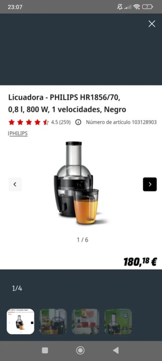 Licuadora Philips Viva Collection