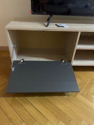 Mueble TV madera y metal