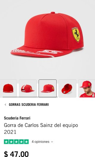 Gorra Ferrari Carlos Sainz