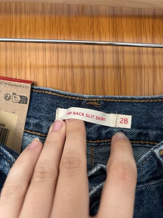 Falda vaquera Levi's azul
