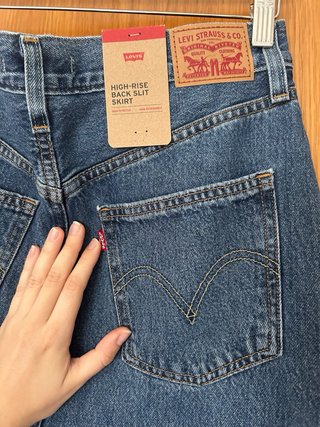 Falda vaquera Levi's azul