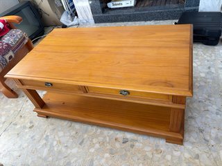 Mesa de centro madera maciza