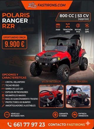 Polaris RZR 800 Rojo Todoterreno