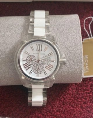 Reloj Michael Kors Analógico Blanco y Plateado