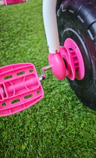 Triciclo Infantil Rosa con Cesta