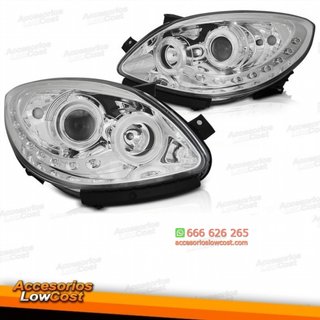 FAROS LUZ DIURNA LED TWINGO 07+++. CRISTAL CLARO-