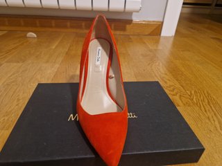 Zapatos Massimo Dutti rojos tacón