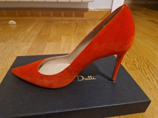 Zapatos Massimo Dutti rojos tacón