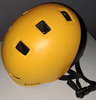 Casco bicicleta niños Btwin Teen 520 XS amarillo