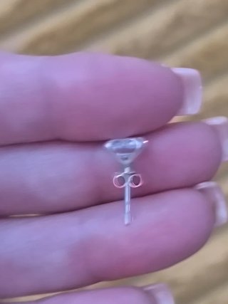 Pendientes de plata con circonita
